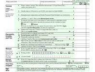 IRS Form 1040 EZ is typically all a high school student needs to file, along with his W2.