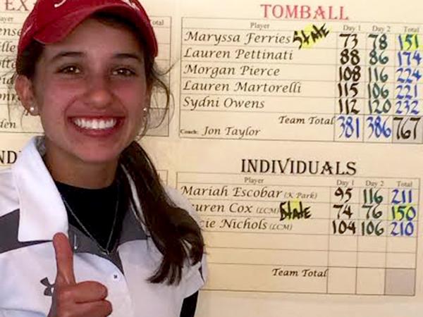 Golfer takes 10th at state