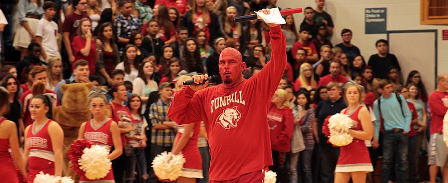 AP Williams shows school spirit by taking the theme of Red out to a new level.