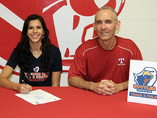 Track star signs scholarship