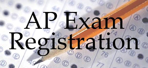 The AP exam registration  deadline is quickly approaching.