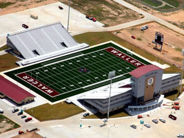 The Waller High School football stadium is similar to the one TISD would build.