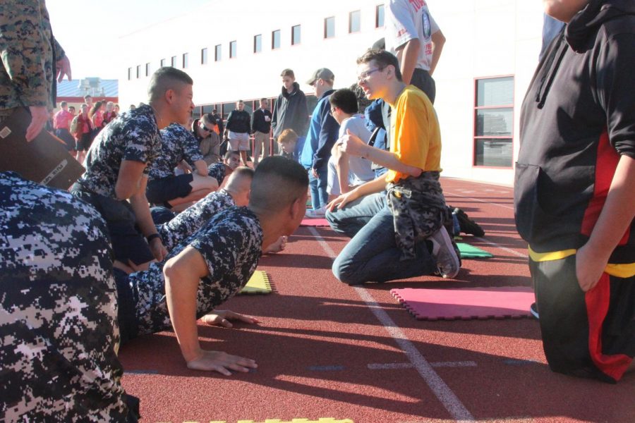 There are many different parts of an ROTC competition, including PT (physical training), as shown above.