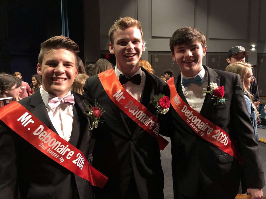 Winners at Mr Debonaire competition