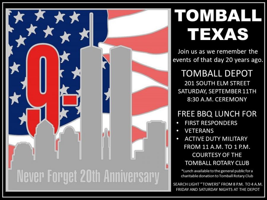 Tomball to pay tribute on 9/11 anniversary
