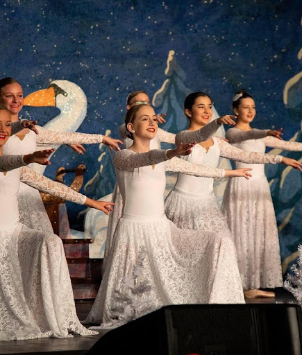 Ceylin Kustu practices in the Nutcracker dress rehearsal.