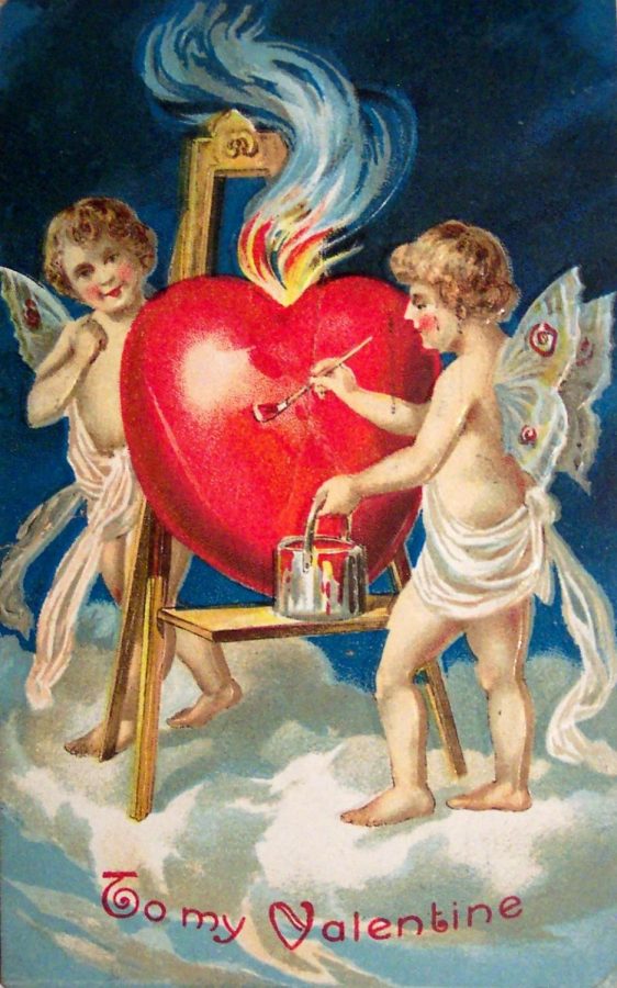 1909 Valentines day card. 