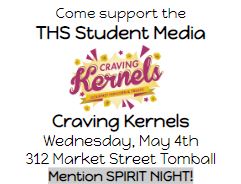 Spirit Night set for student media at Craving Kernels