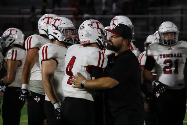 Coach Wilson celebrating with the team
