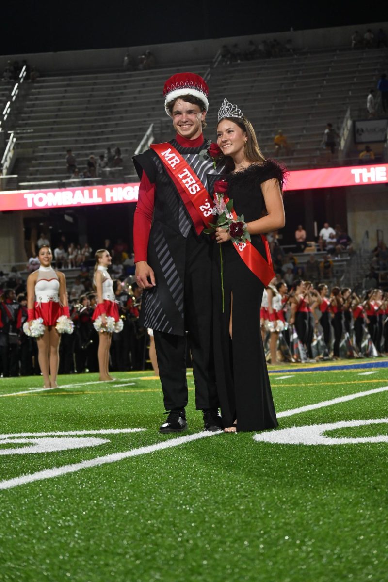 Homecoming King and Queen Martha Johnson and William Klein