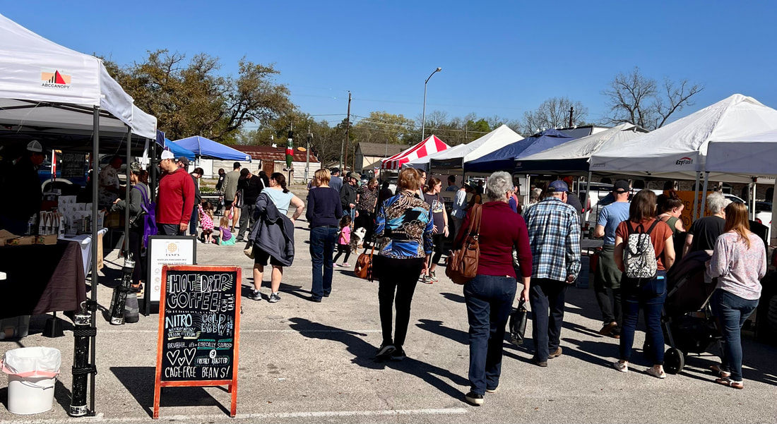 THe Tomball Farmers Market is held on Main Street on Saturday mornings.