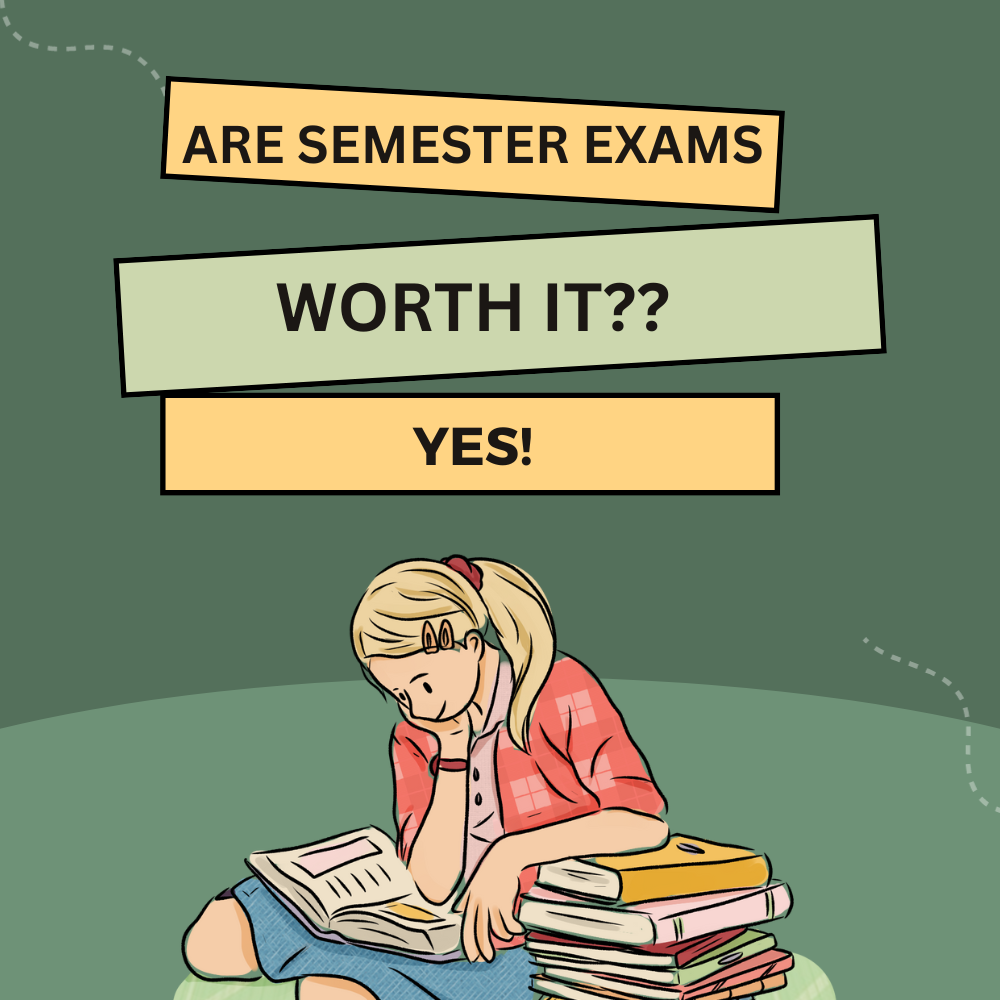 Semester exams are beneficial for students success.