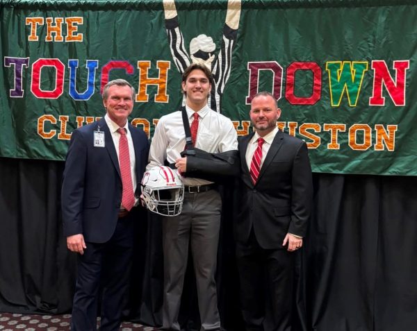 Conner Lowe and Principle Scott at the Takedown Club awards