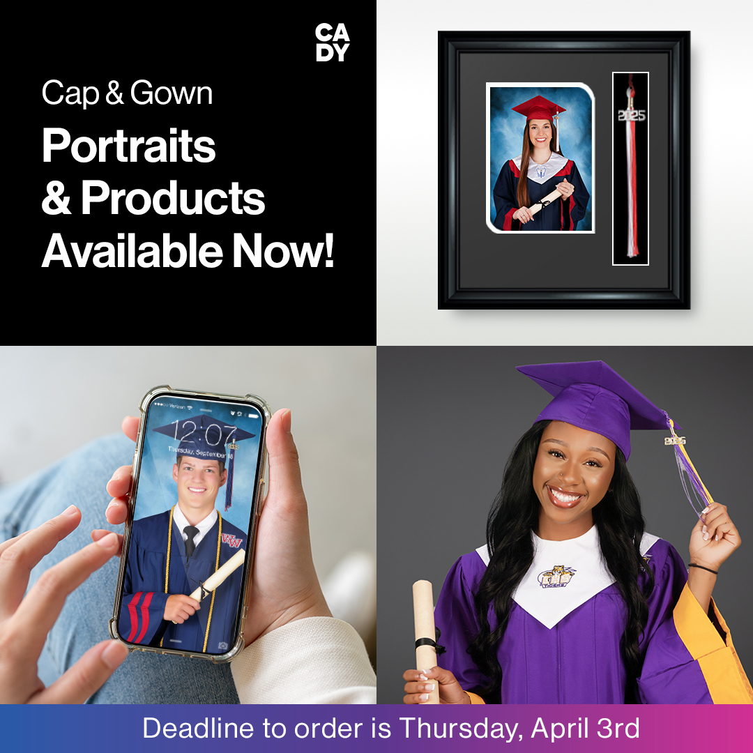 Cap & Gown photos now available